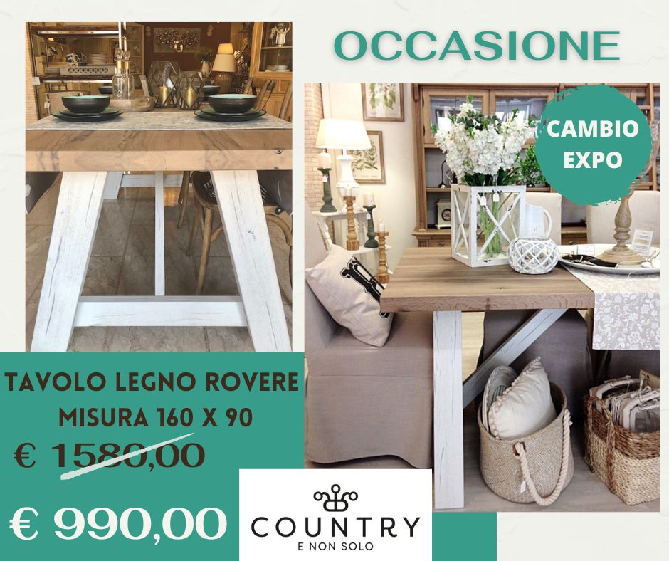 Occasione tavolo legno rovere